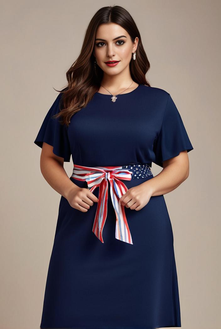 plus size simple chiffon pleated a line round neckline bridesmaid dress 149805