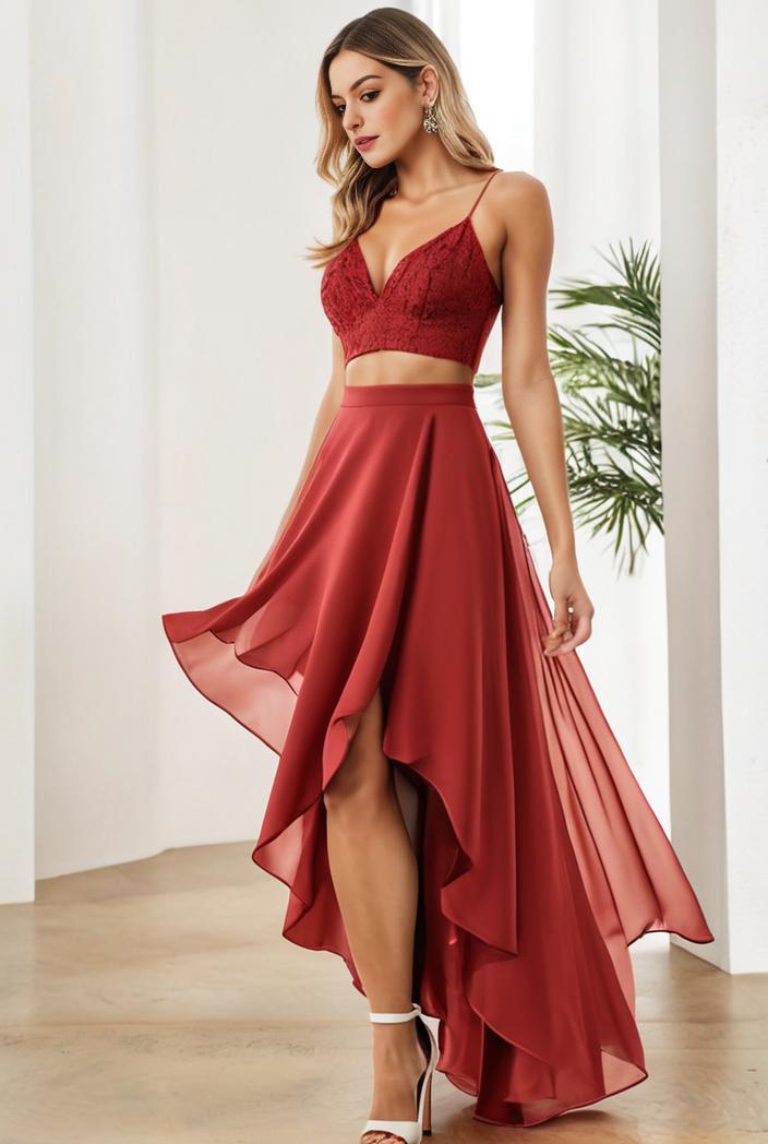 sleeveless v back tulle high low sequin appliques evening dresses 110654