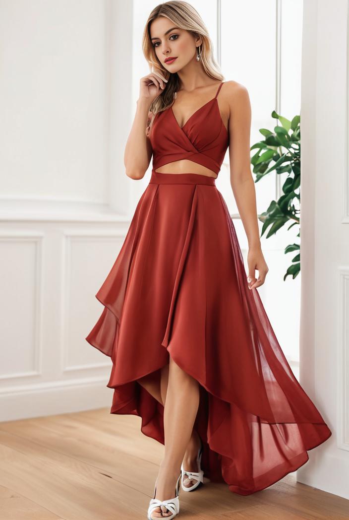 sleeveless v back tulle high low sequin appliques evening dresses 110656