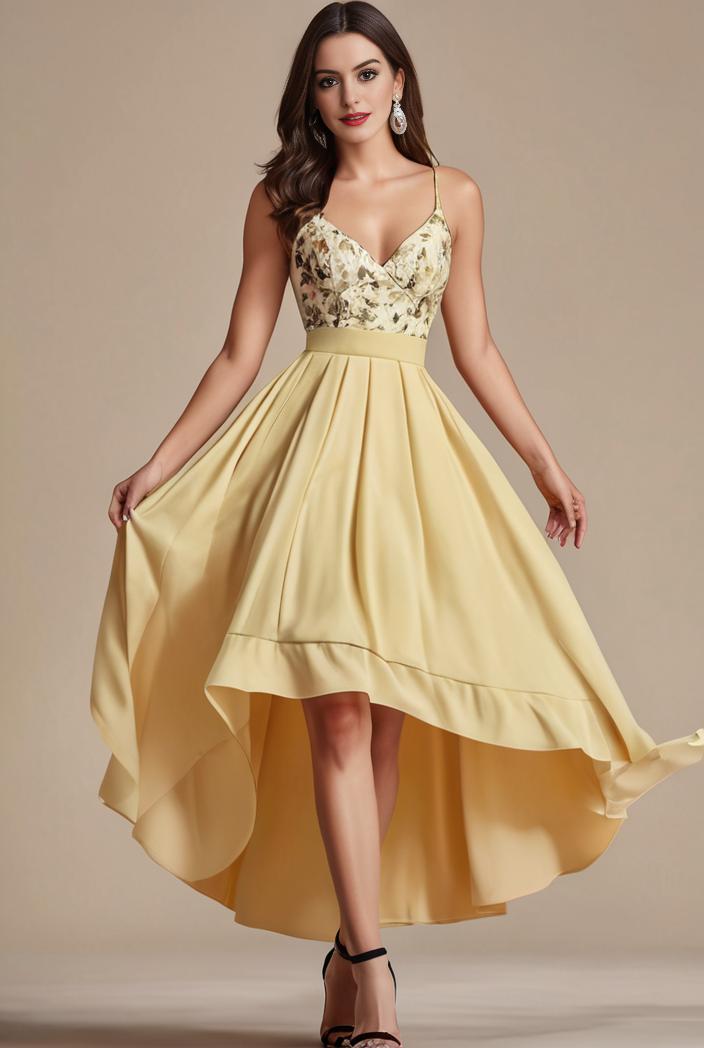 sleeveless v back tulle high low sequin appliques evening dresses 110686