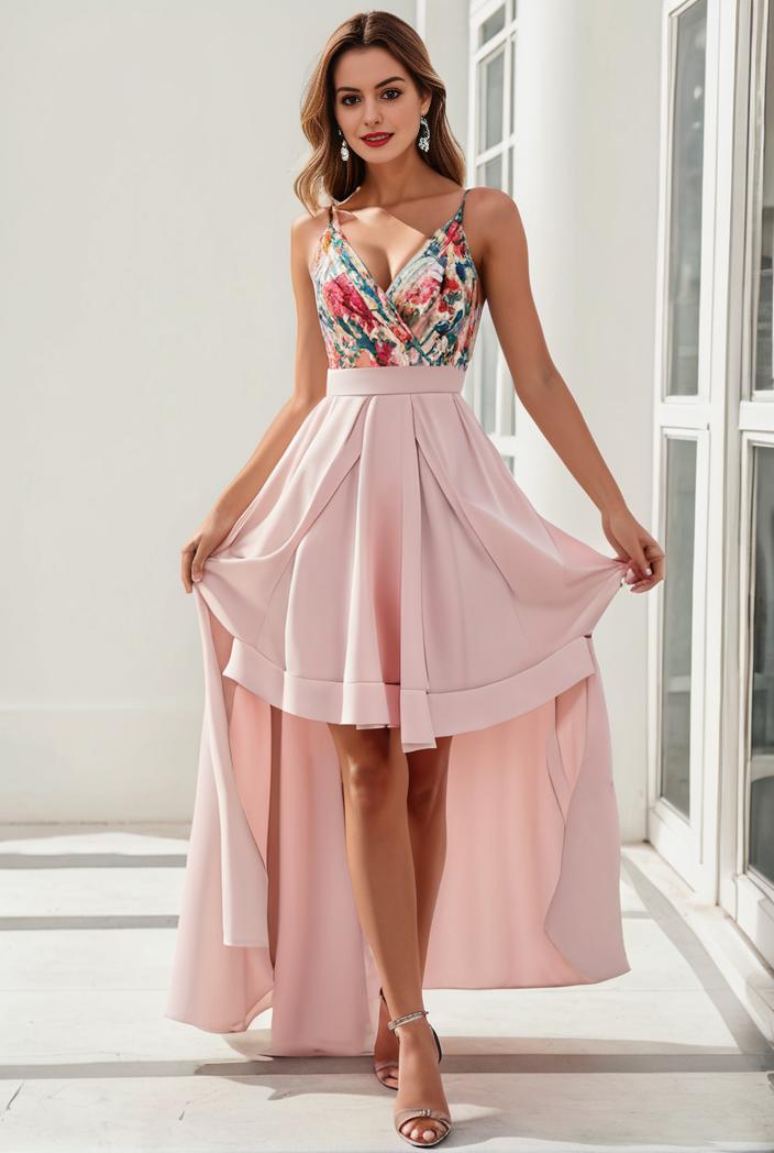 sleeveless v back tulle high low sequin appliques evening dresses 110712