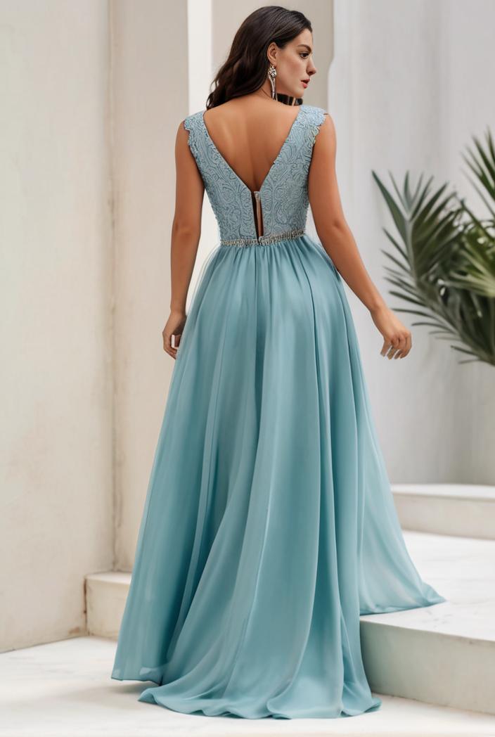 plus size sequin high low deep v neck tulle evening dresses 124620