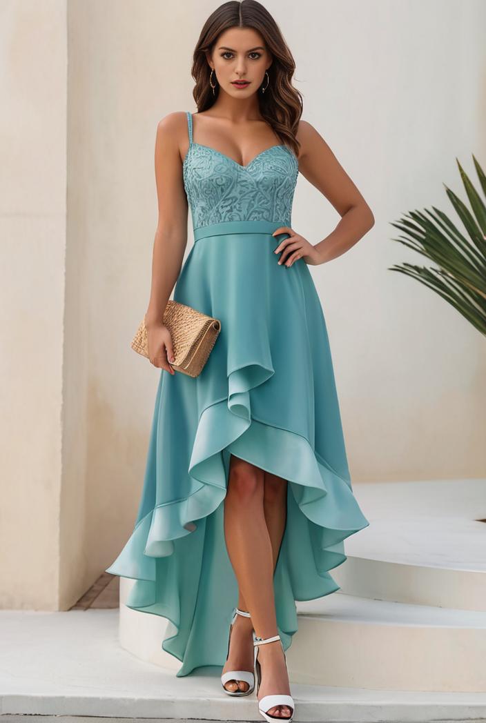 plus size sequin high low deep v neck tulle evening dresses 124633