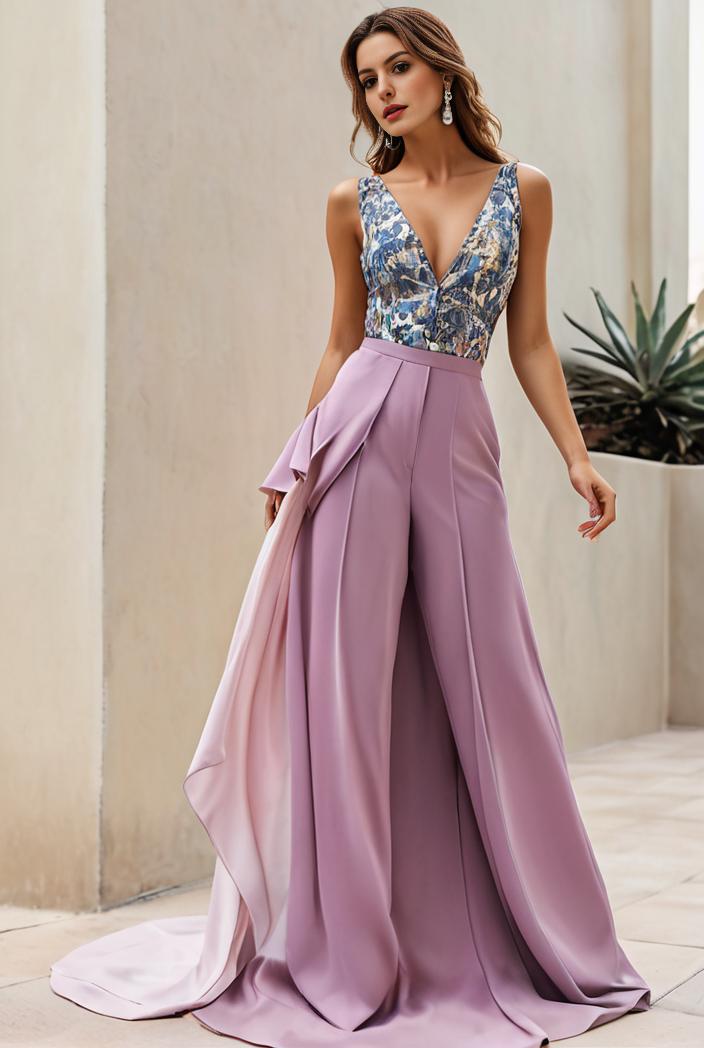 plus size sequin high low deep v neck tulle evening dresses 124651