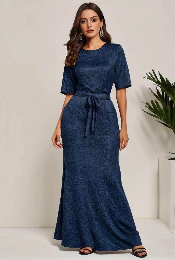 3 4 sleeve bodycon plunging back sequin evening dress 133143