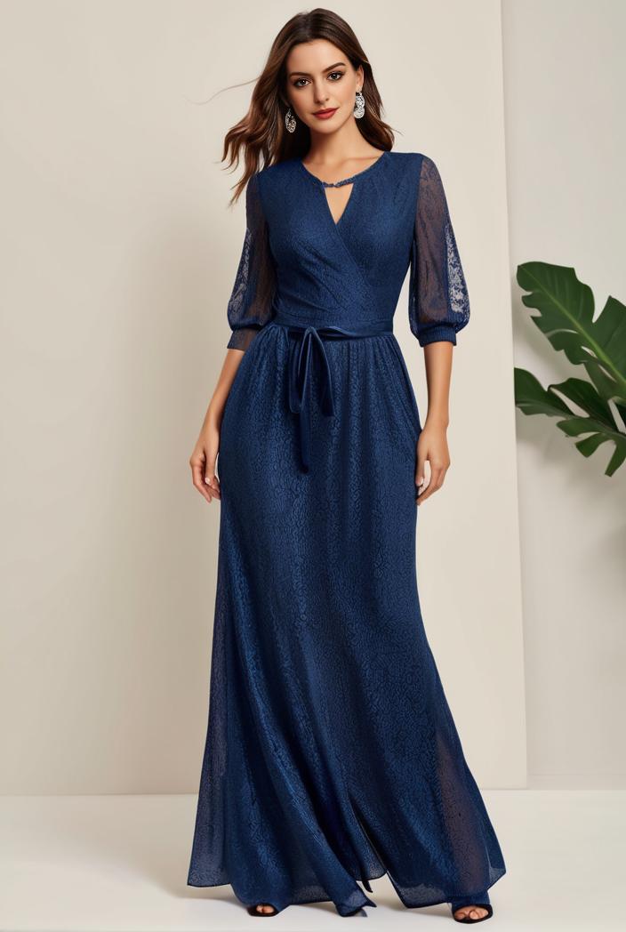 3 4 sleeve bodycon plunging back sequin evening dress 101900