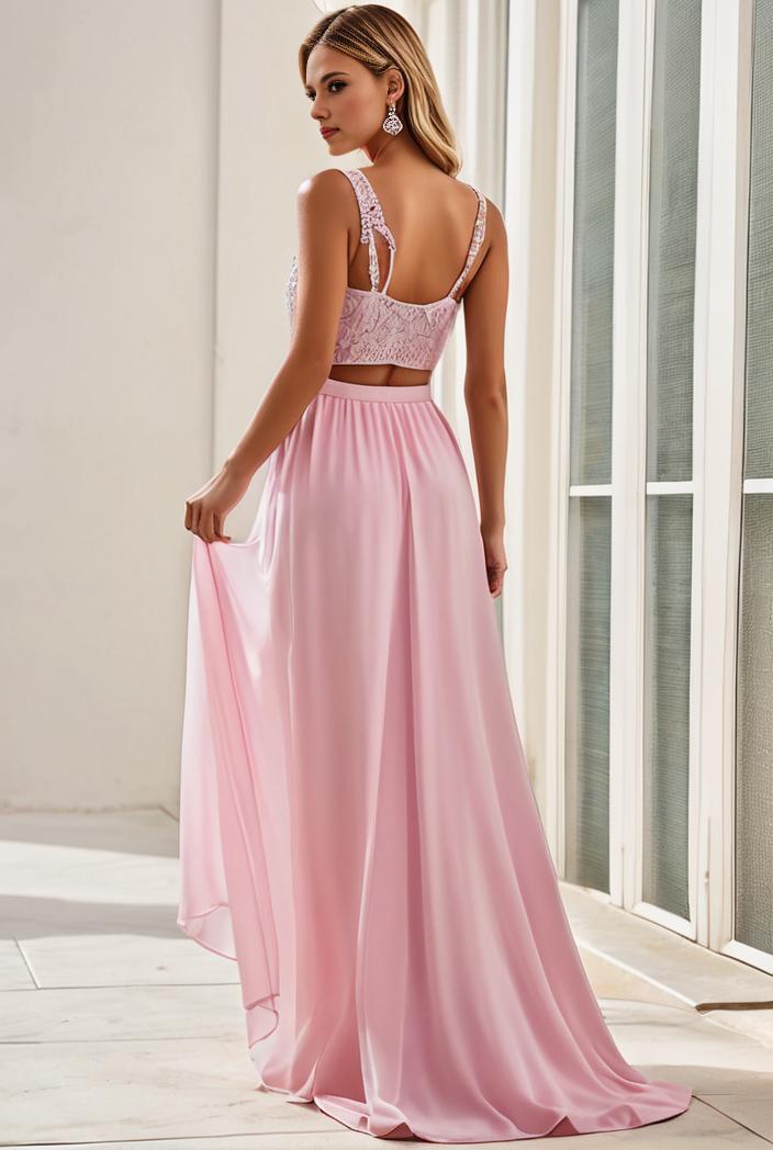 sleeveless v back tulle high low sequin appliques evening dresses 132930
