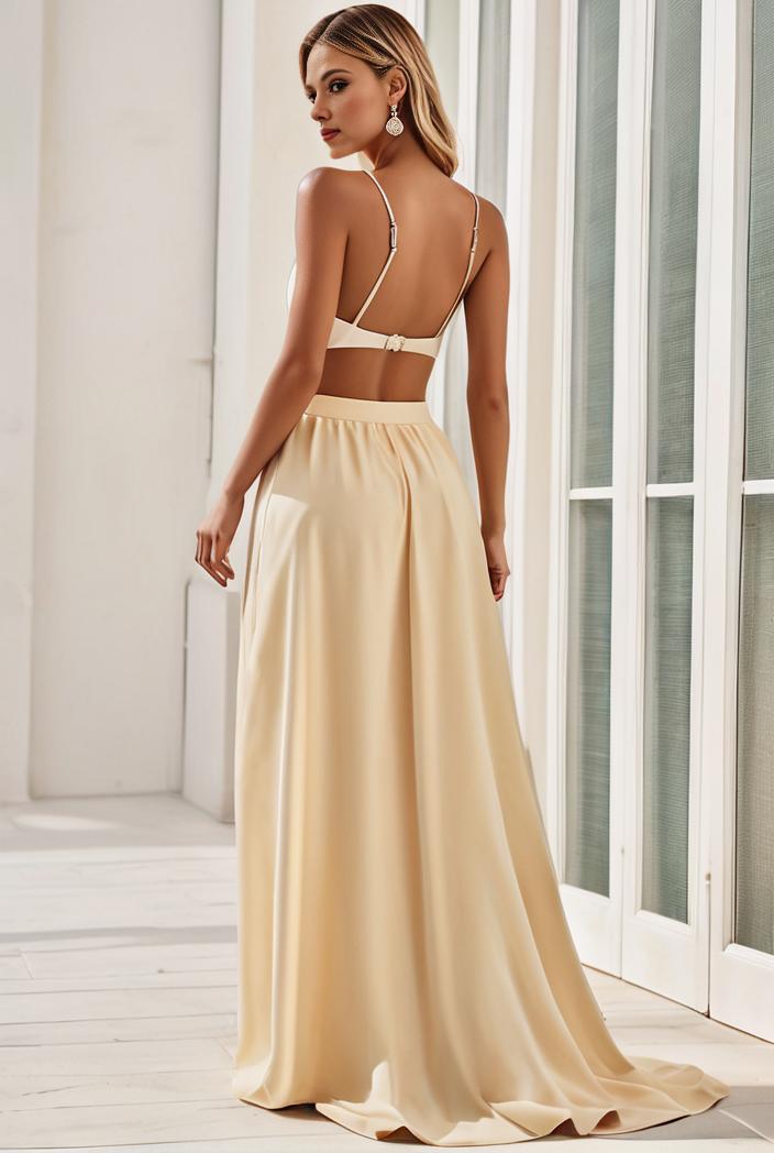 sleeveless v back tulle high low sequin appliques evening dresses 132938