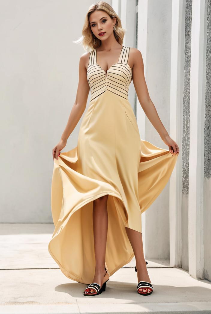sleeveless v back tulle high low sequin appliques evening dresses 132942