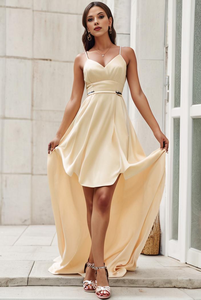 sleeveless v back tulle high low sequin appliques evening dresses 132943