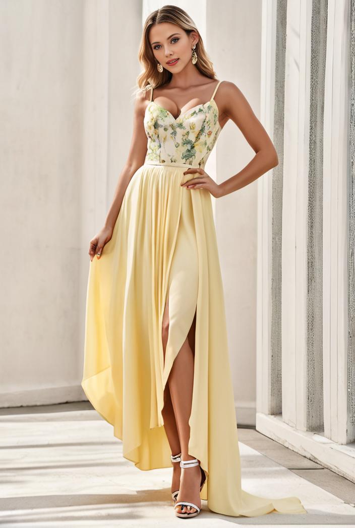 sleeveless v back tulle high low sequin appliques evening dresses 132960