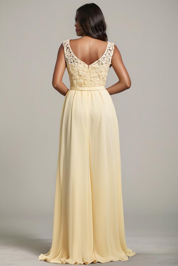 sleeveless v back tulle high low sequin appliques evening dresses 132973