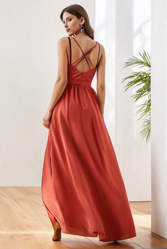 sleeveless v back tulle high low sequin appliques evening dresses 133006