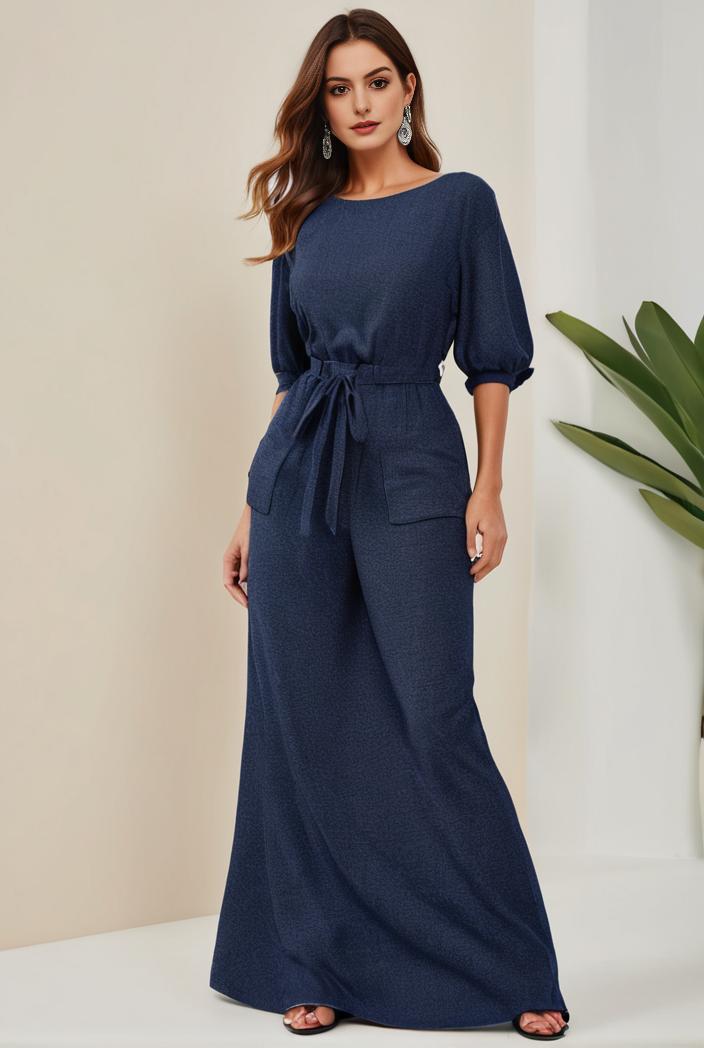 3 4 sleeve bodycon plunging back sequin evening dress 120654