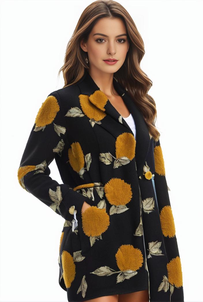 plus size halloween coat women s pus allover cat pumpkin print long sleeve open front medium stretch cardigan overcoat 129677