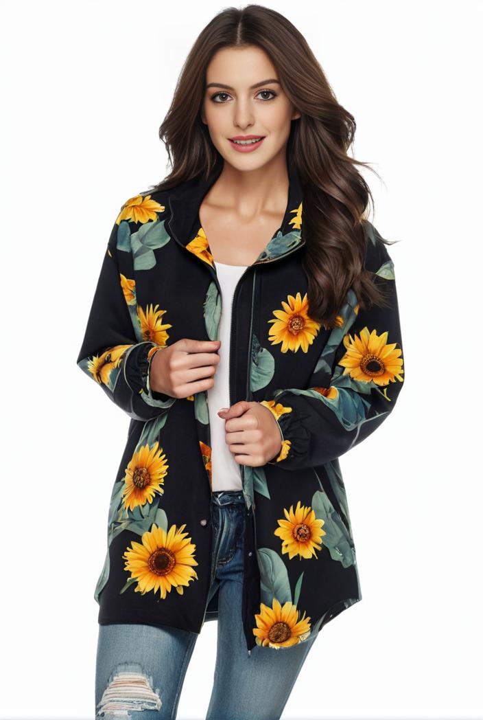 plus size halloween coat women s pus allover cat pumpkin print long sleeve open front medium stretch cardigan overcoat 129684