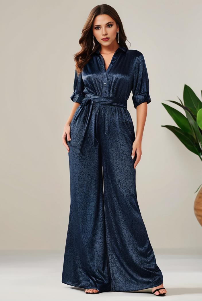 3 4 sleeve bodycon plunging back sequin evening dress 136918