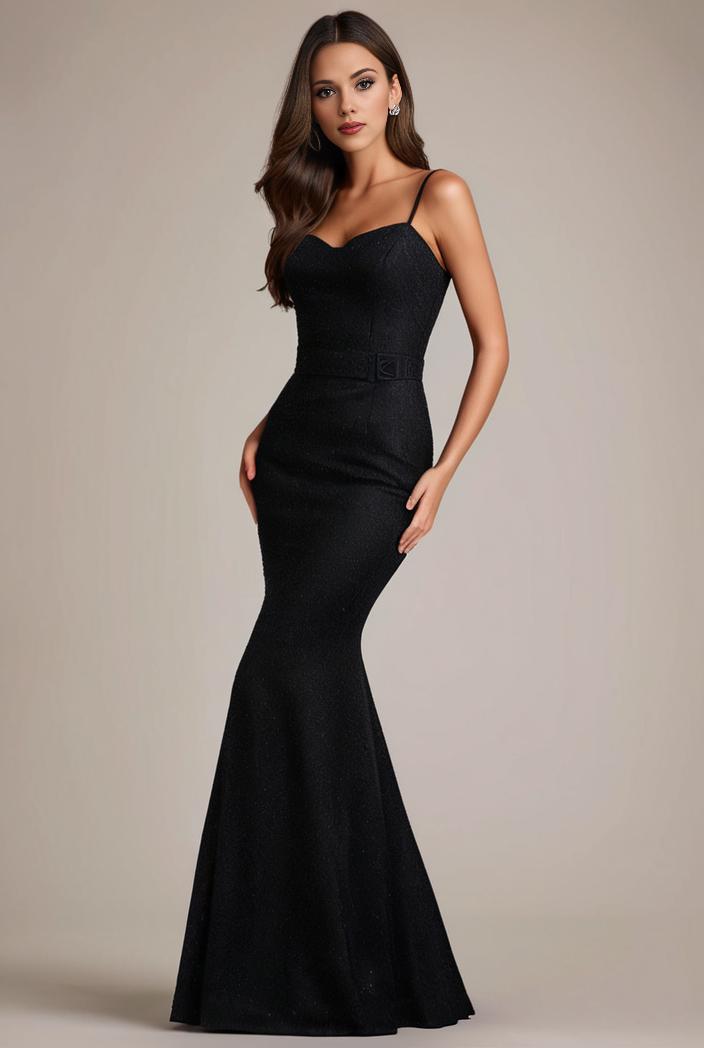 glitter spaghetti strap u veck open back bodycon stretchy evening dress 142101