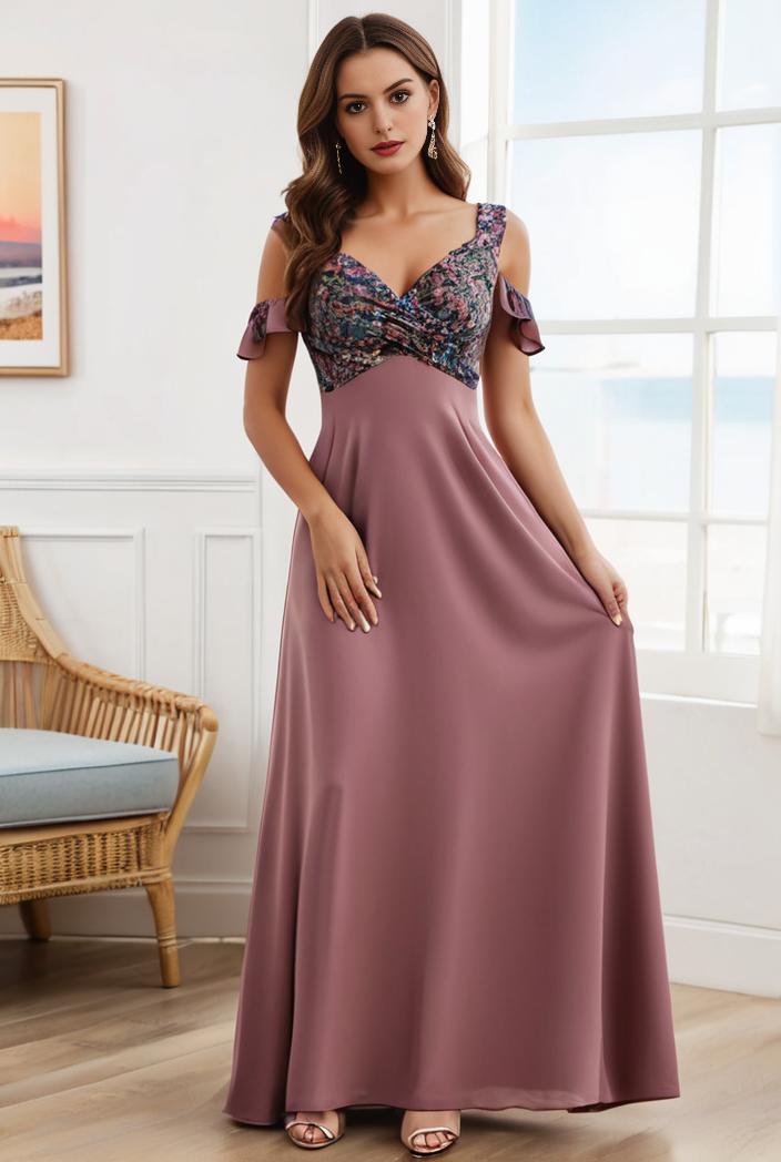 off shoulder spaghetti strap a line maternity dress 114699