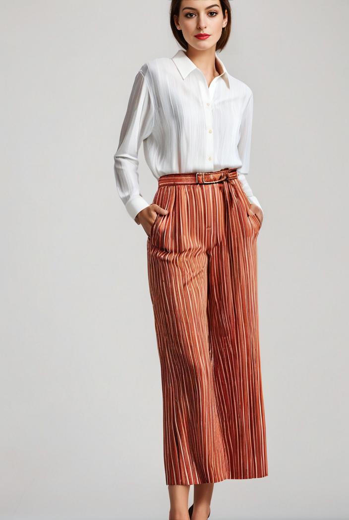 pleated high waist commuting temperament maxi dress 115041