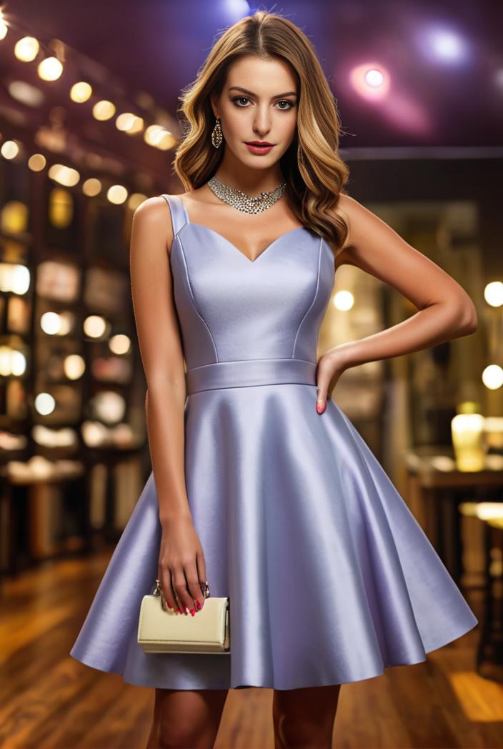 pleated satin a line double spaghetti strap v neck homecoming dress 115056