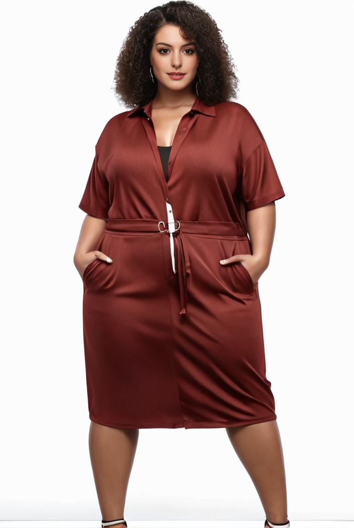 plus size faith letter print short sleeve midi dress with pockets women s plus slight stretch casual dress 116292