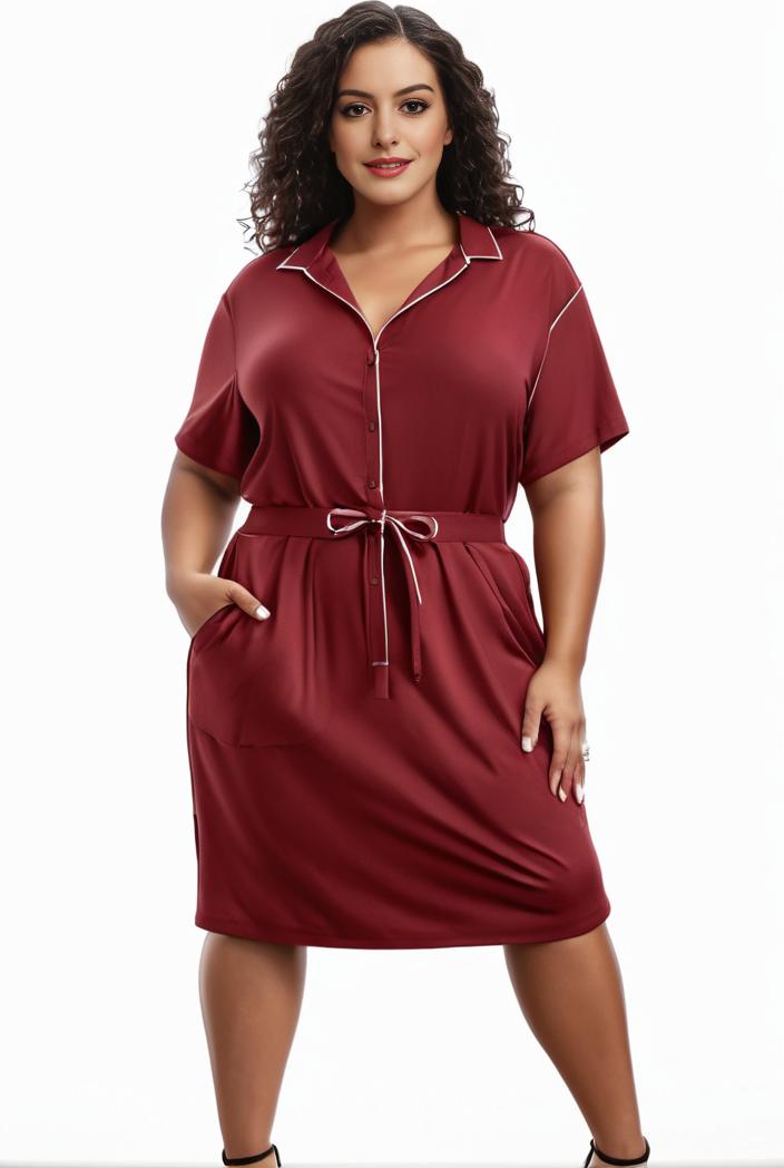 plus size faith letter print short sleeve midi dress with pockets women s plus slight stretch casual dress 116294