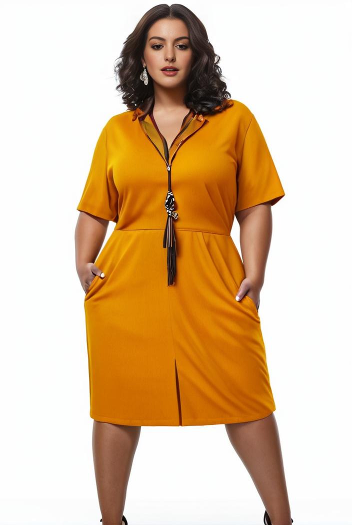 plus size faith letter print short sleeve midi dress with pockets women s plus slight stretch casual dress 116307