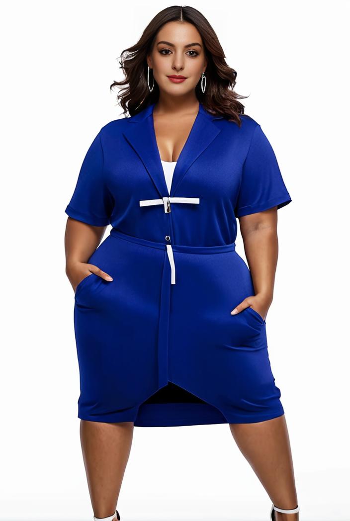 plus size faith letter print short sleeve midi dress with pockets women s plus slight stretch casual dress 116319