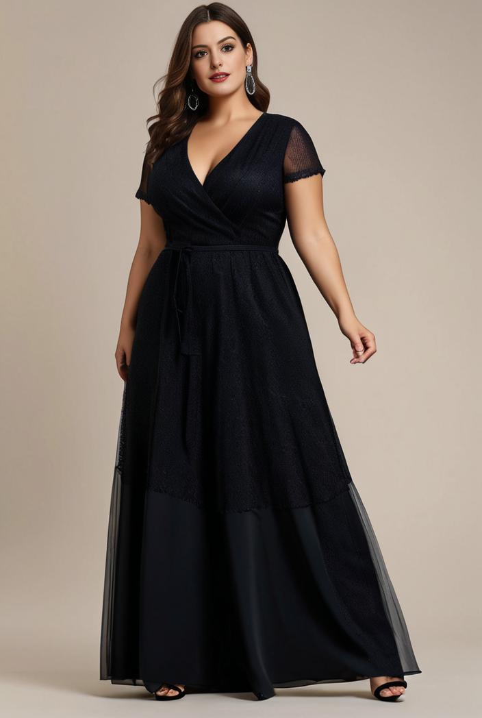 plus size floor length formal evening gowns for weddings 116329