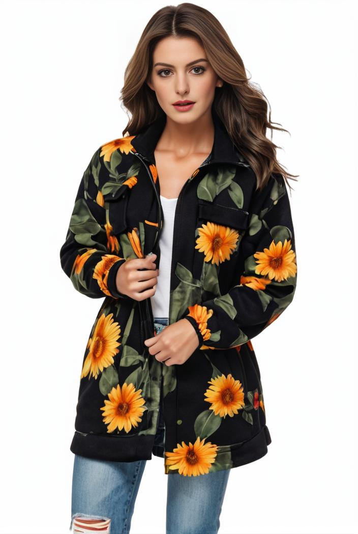 plus size halloween coat women s pus allover cat pumpkin print long sleeve open front medium stretch cardigan overcoat 116875