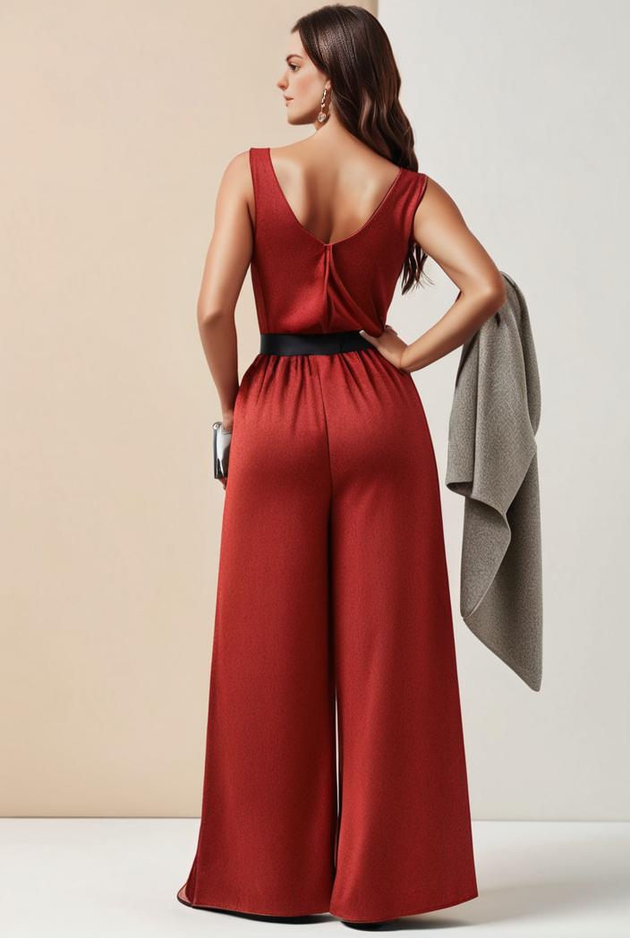 plus size shiny v neck side slit formal evening dress 118419