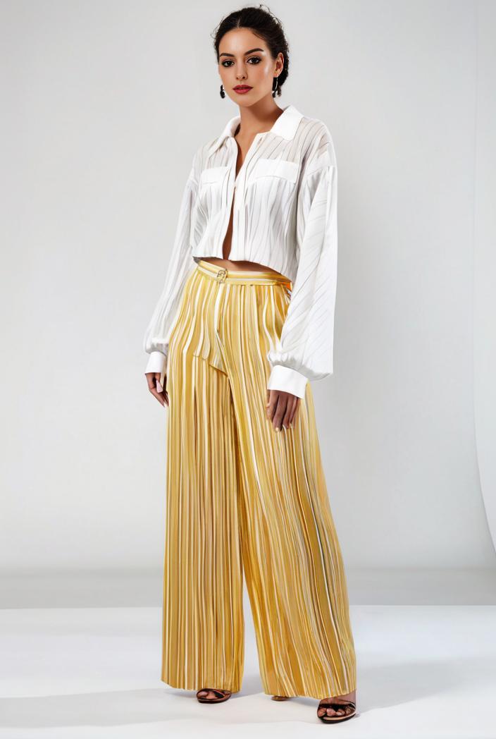 pleated high waist commuting temperament maxi dress 133788