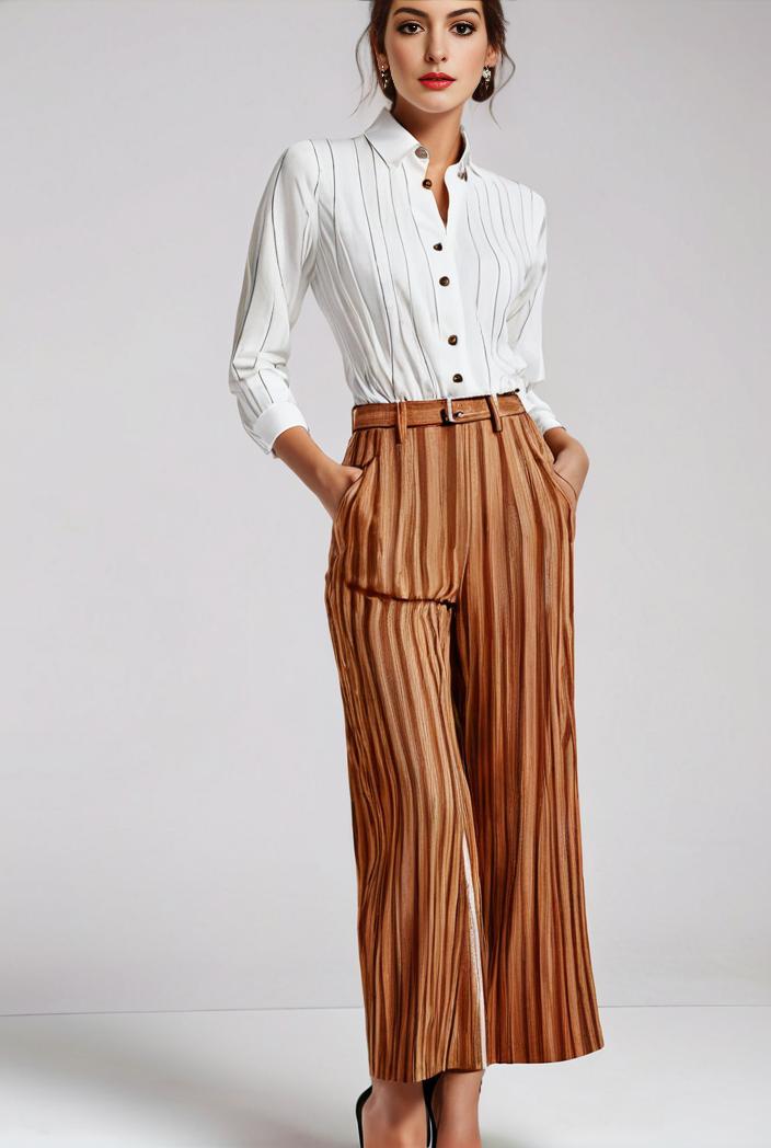 pleated high waist commuting temperament maxi dress 133801