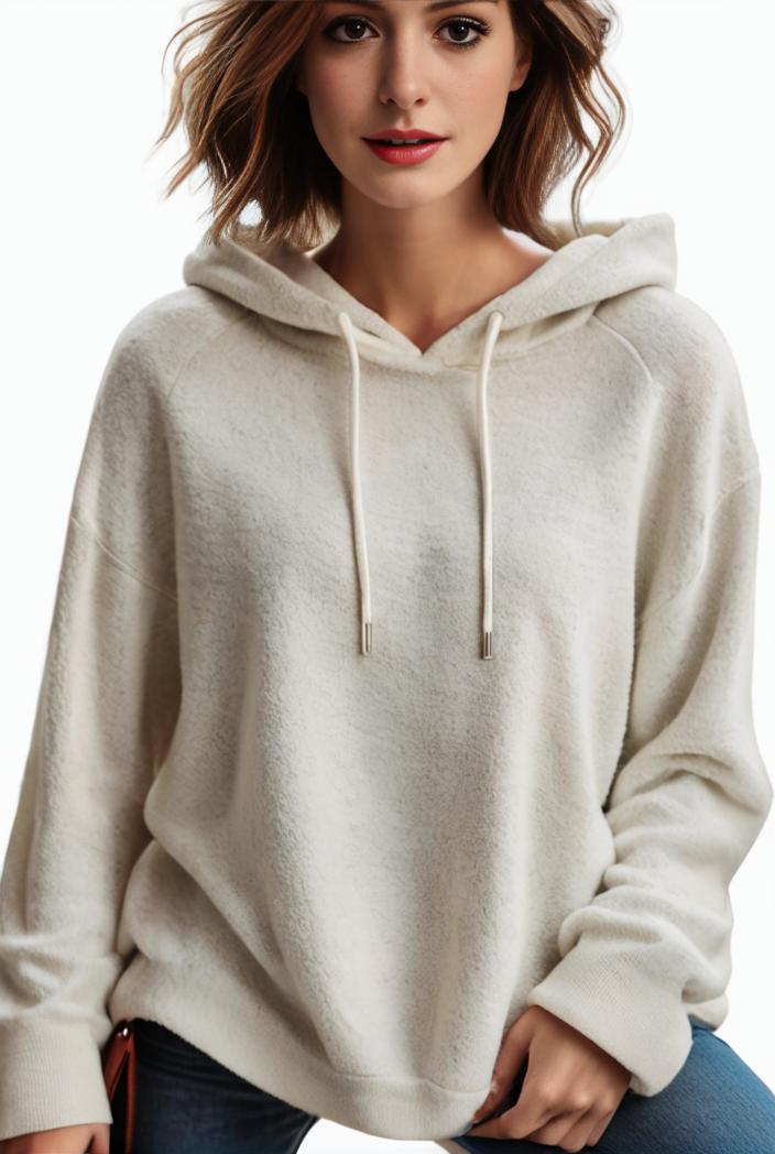 plus size casual hoodie women s plus solid ribbed long sleeve slight stretch hoodie drawstring sweatshirt 134752