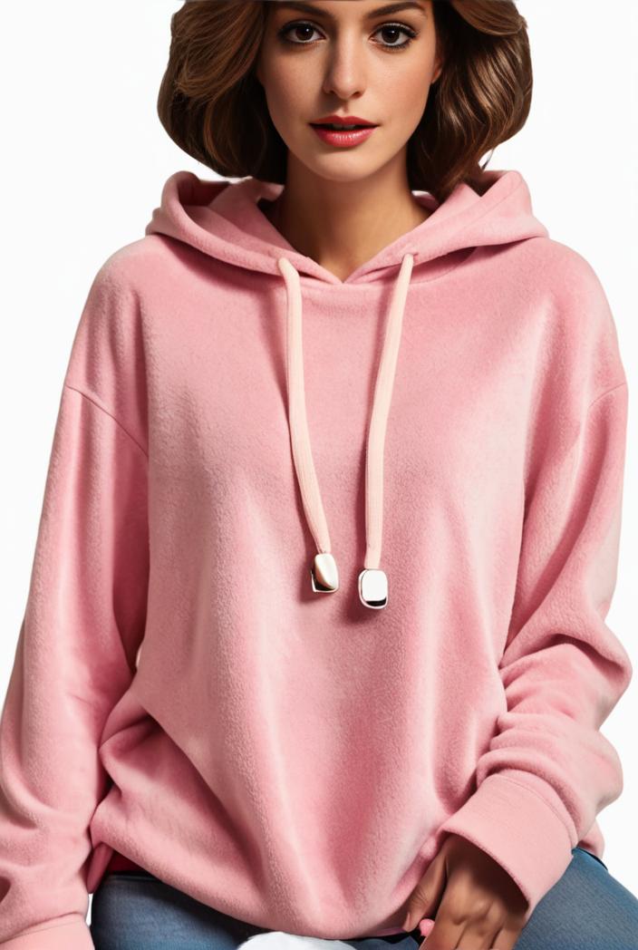 plus size casual hoodie women s plus solid ribbed long sleeve slight stretch hoodie drawstring sweatshirt 134768