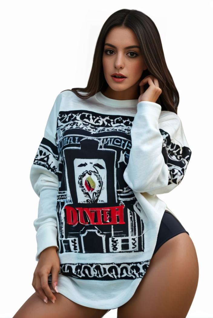 plus size casual sweatshirt women s plus graphic letter print long sleeve round neck slight stretch sweatshirt 134814