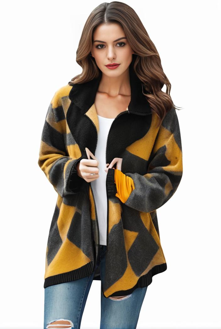 plus size halloween coat women s pus allover cat pumpkin print long sleeve open front medium stretch cardigan overcoat 135635