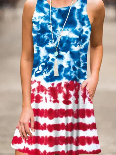 New Women Summer Dress Fashion Floral Print Sleeveless Dresses Casual Dresses Female Robe 50 Colors Vestidos Midi Sundress