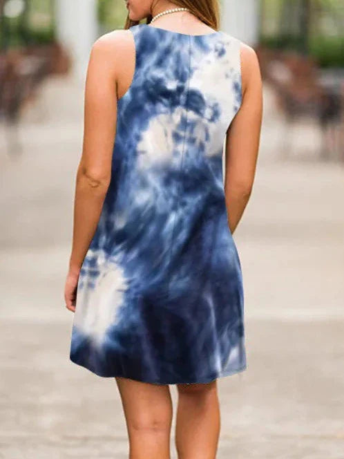New Women Summer Dress Fashion Floral Print Sleeveless Dresses Casual Dresses Female Robe 50 Colors Vestidos Midi Sundress