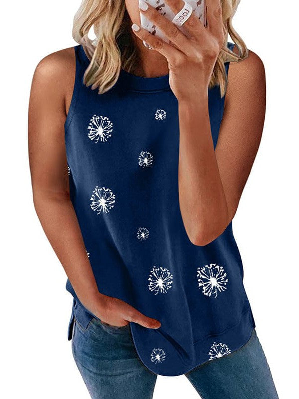Sleeveless Vest with Contrasting Stitching for Women, Simple and Stylish