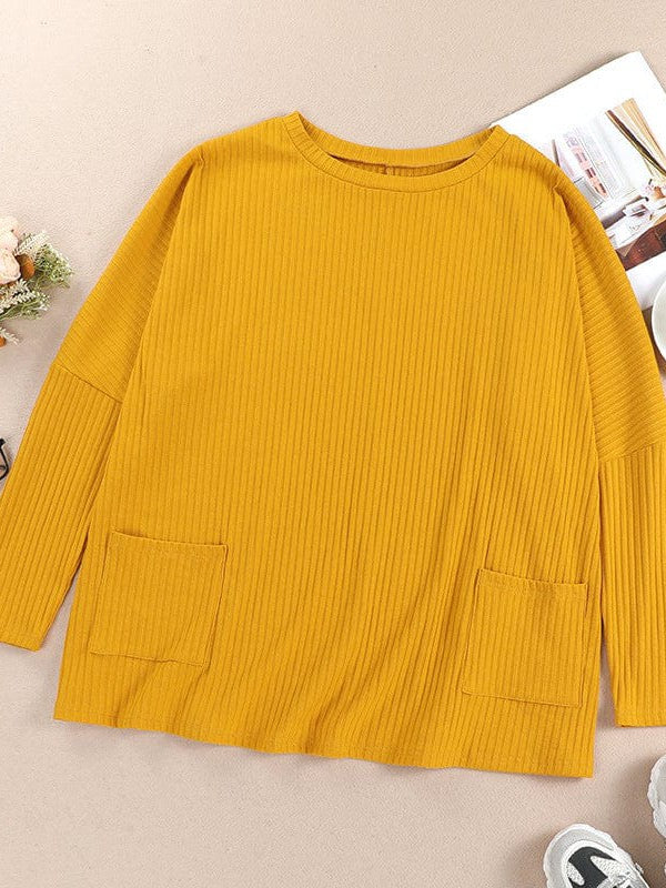 Leopard Print Lantern Sleeve Plus Size Sweatshirt for Women