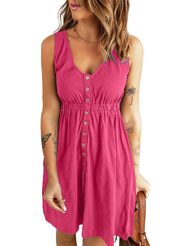 Off-Shoulder Sleeveless A-line Short Skirt in Various Colors