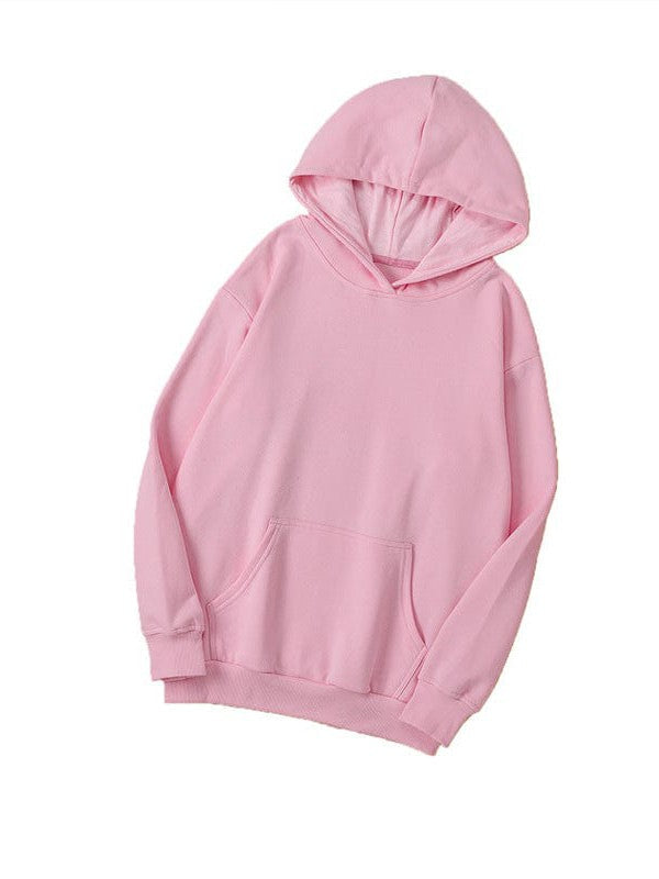 Comfy Loose Fit Women's Hoodie with Pockets in Various Colors and Sizes