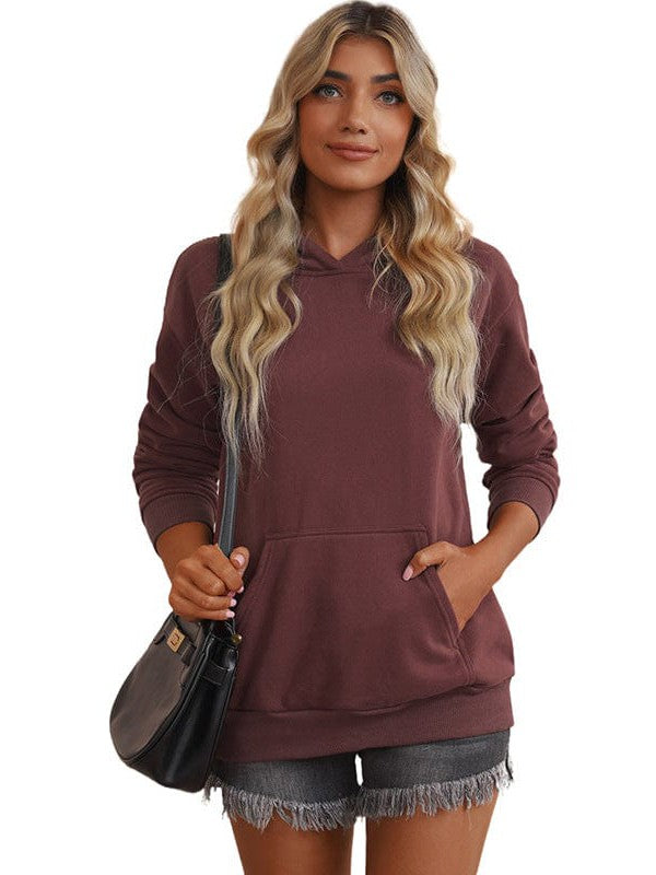Comfy Loose Fit Women's Hoodie with Pockets in Various Colors and Sizes