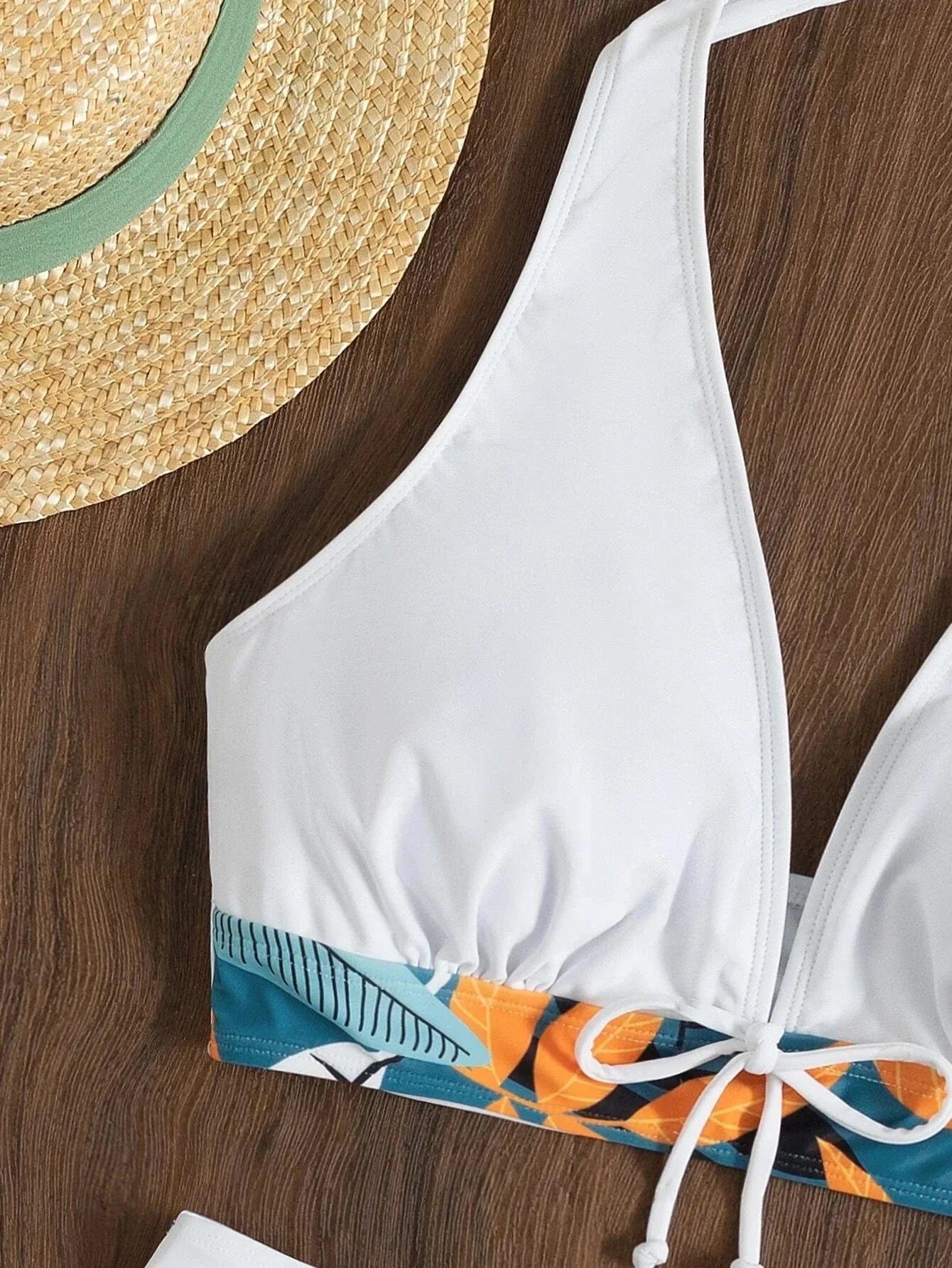 New Women's Bikini Sexy Split High Waist Swimsuit Lace Printed Solid Color Swimwear Women Bathing Suit