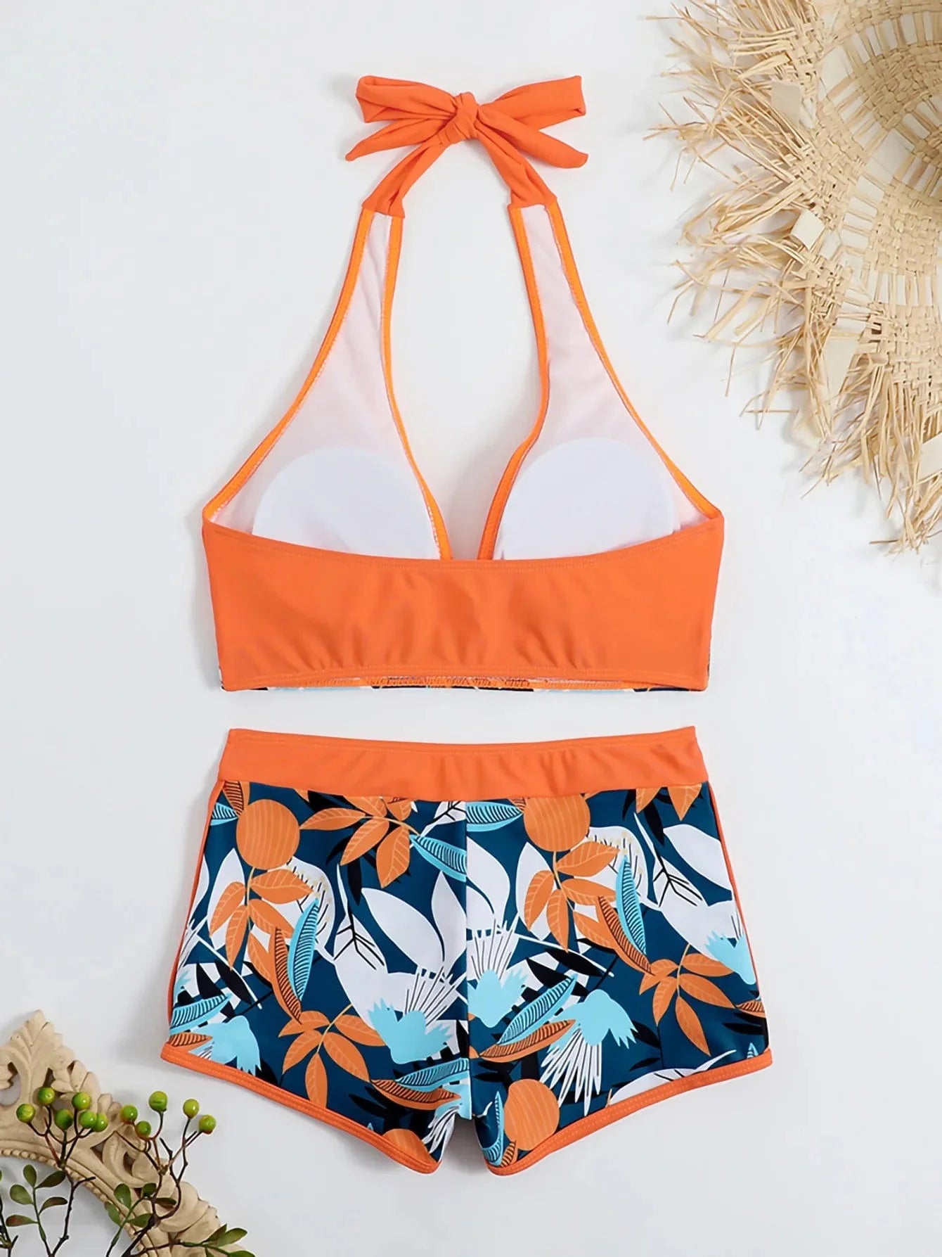 New Women's Bikini Sexy Split High Waist Swimsuit Lace Printed Solid Color Swimwear Women Bathing Suit