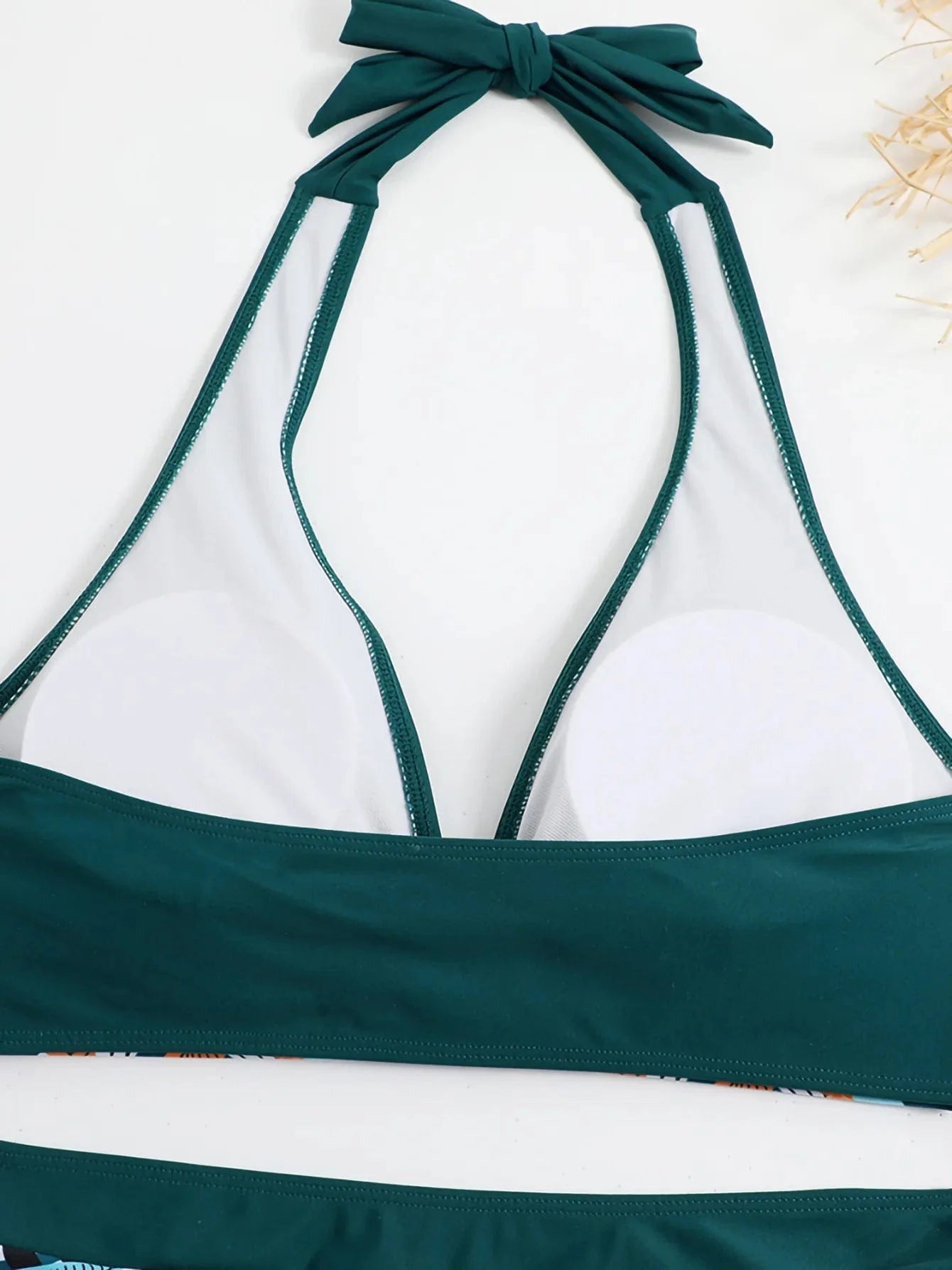 New Women's Bikini Sexy Split High Waist Swimsuit Lace Printed Solid Color Swimwear Women Bathing Suit