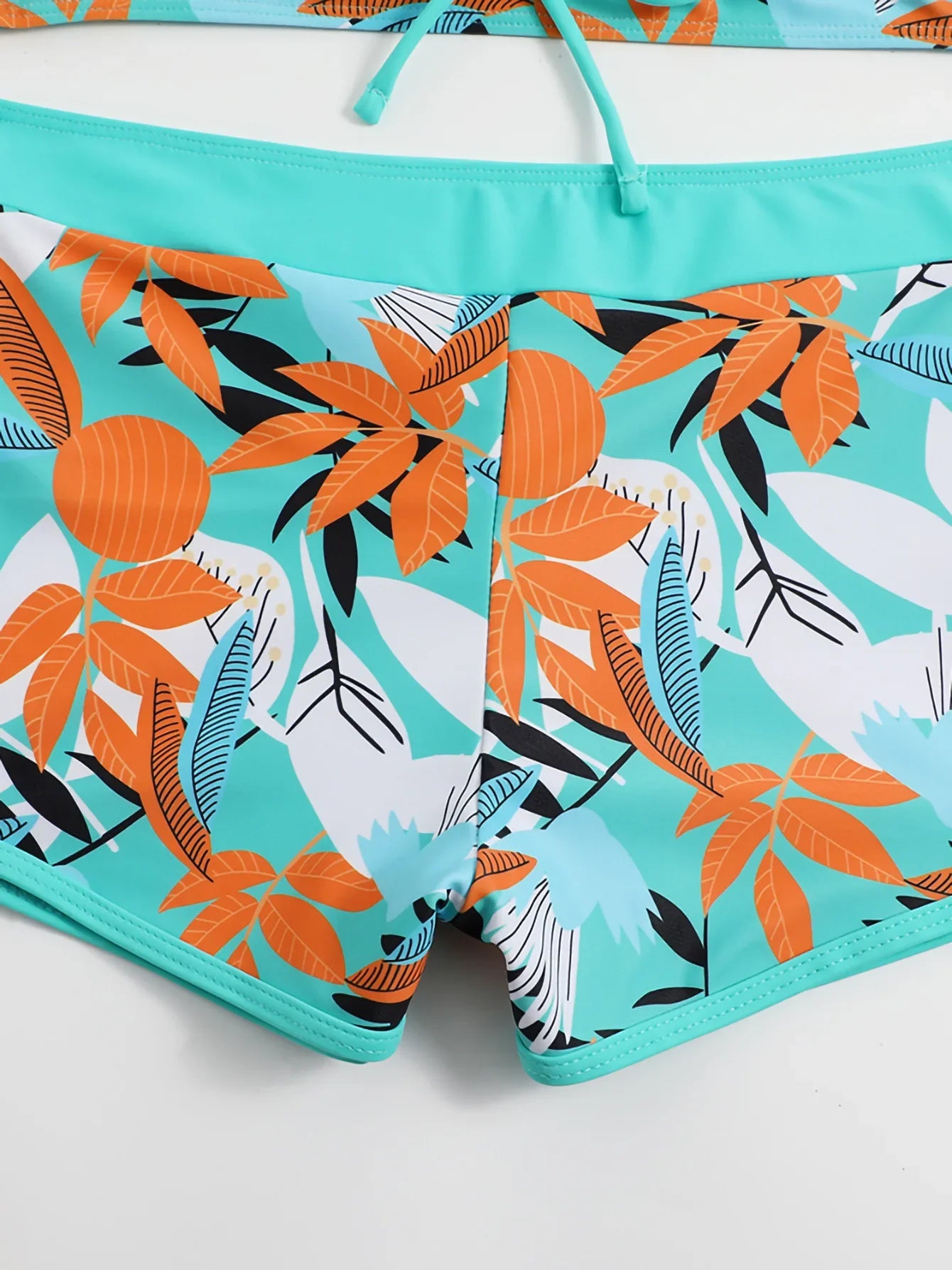 New Women's Bikini Sexy Split High Waist Swimsuit Lace Printed Solid Color Swimwear Women Bathing Suit