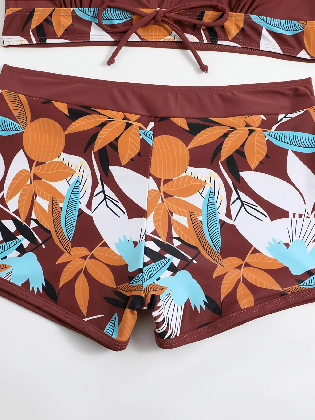 New Women's Bikini Sexy Split High Waist Swimsuit Lace Printed Solid Color Swimwear Women Bathing Suit